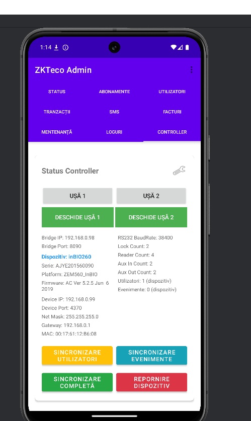 Status Controller